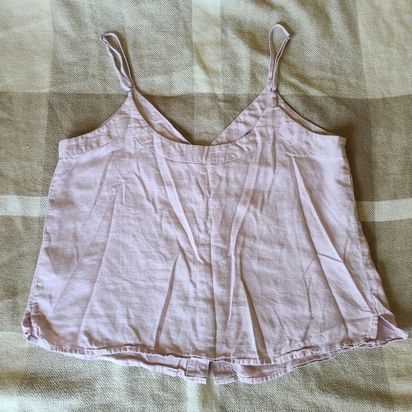 Pink Button-Up Tank Top - Picture 3 of 3